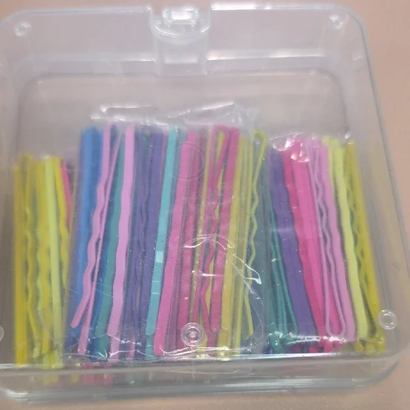 Yellow Duck Plush with Multicolor Hairpins Set - Picture 4 of 4